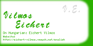 vilmos eichert business card